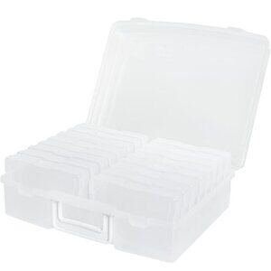 Novelinks Transparent 4"x 6" Photo Cases and Clear Craft Keeper w/ Handle